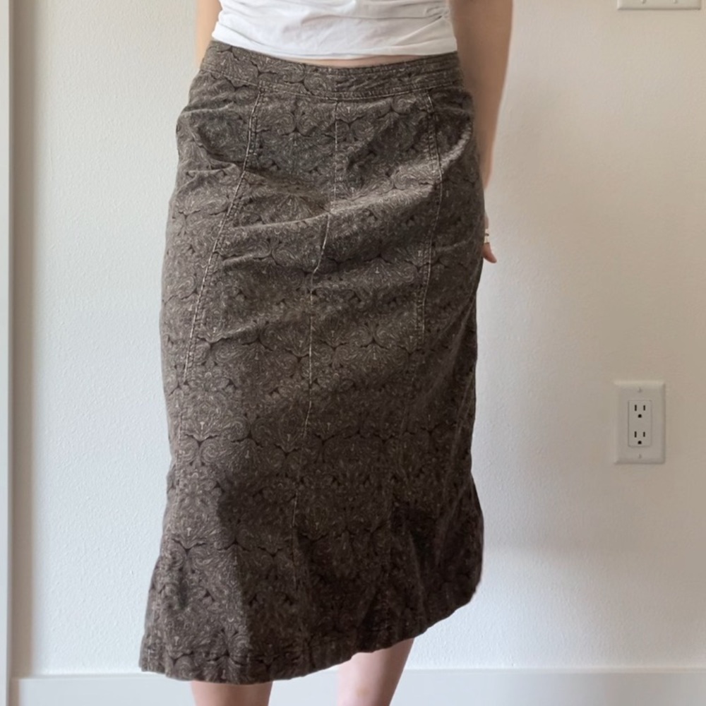 Paisley Brown Skirt